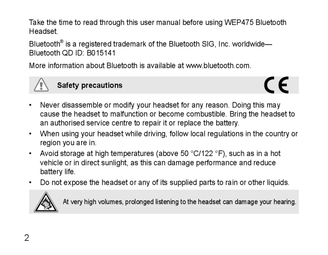 Samsung AWEP475ESECXEH, AWEP475ESECXET, AWEP475ESECEUR, AWEP475ESECSER manual Safety precautions 