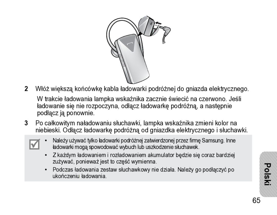 Samsung AWEP475ESECXET manual Polski 