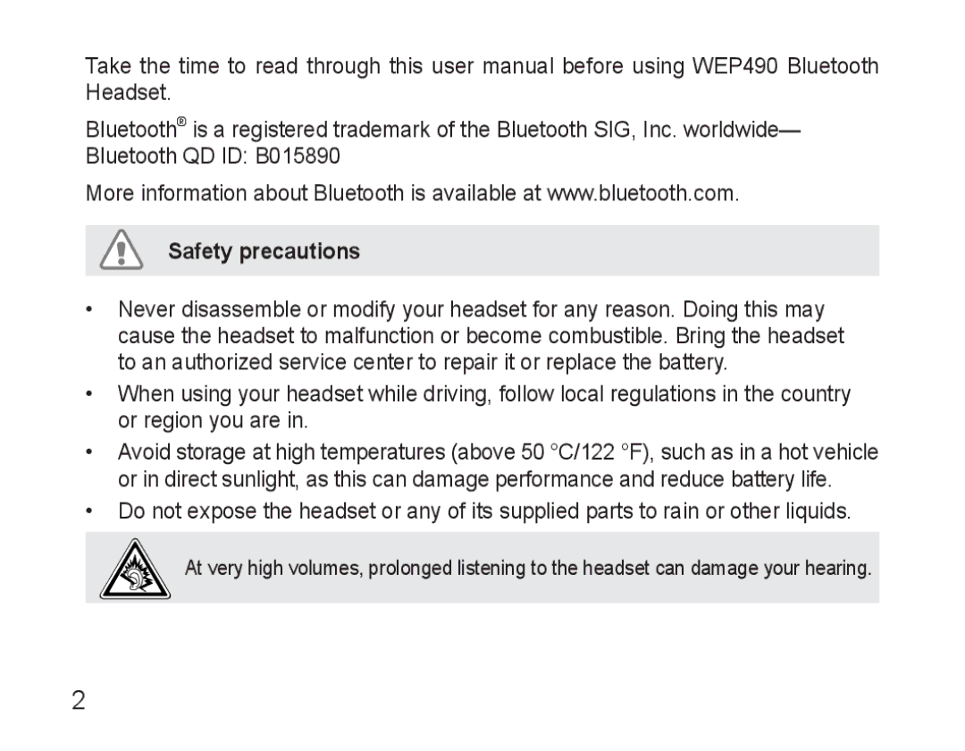 Samsung GH68-25765A, AWEP490PPECSTA manual Safety precautions 