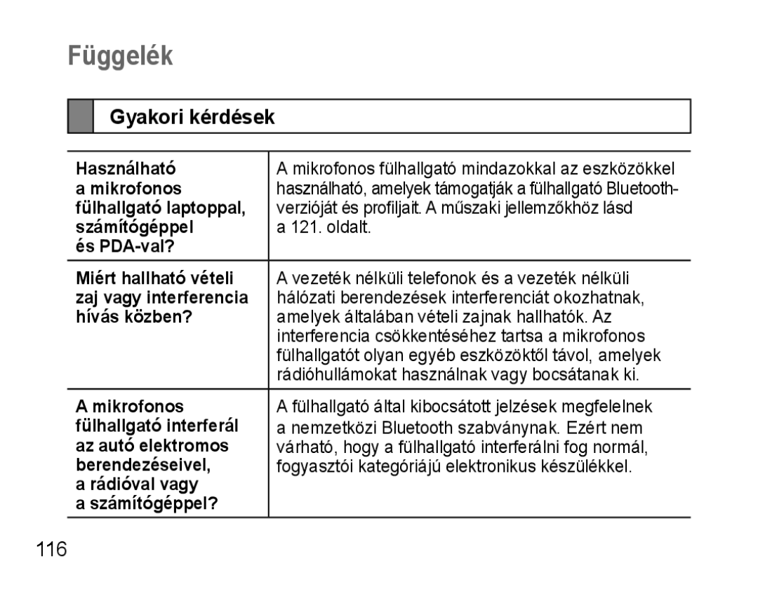 Samsung AWEP570VBECSER, AWEP570VBECXEF, AWEP570EBECXEF, AWEP570VBECXEH manual Függelék, Gyakori kérdések 