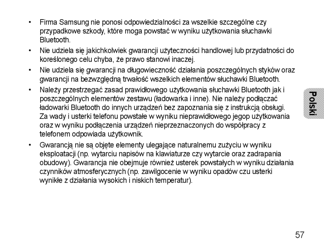 Samsung AWEP570VBECXEF, AWEP570EBECXEF, AWEP570VBECXEH, AWEP570VBECSER manual Polski 