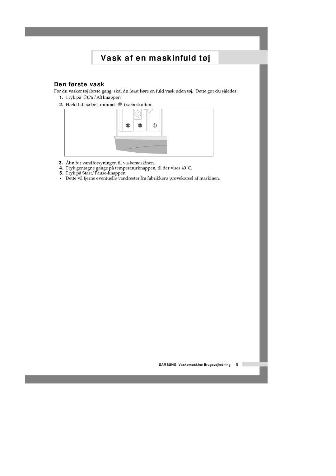 Samsung B1415JGS/XEE manual Vaskemaskin Bruksanvisning 