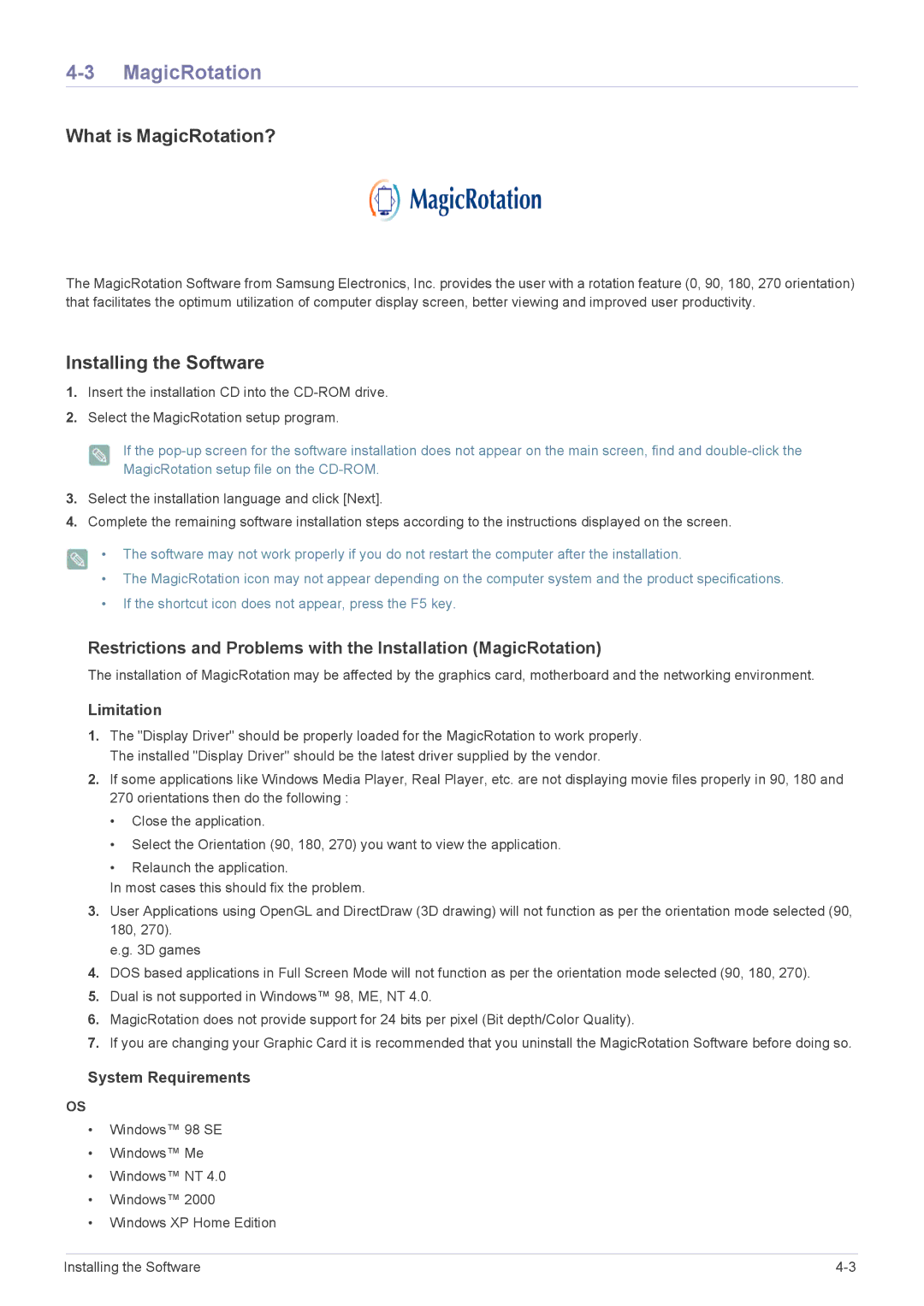 Samsung B1940ER user manual What is MagicRotation? 