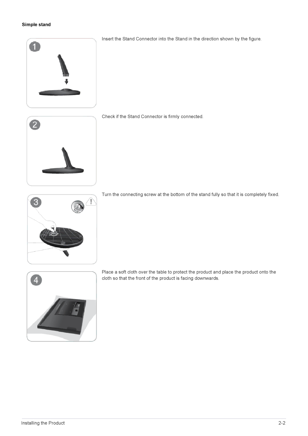 Samsung B1940ER user manual Simple stand 