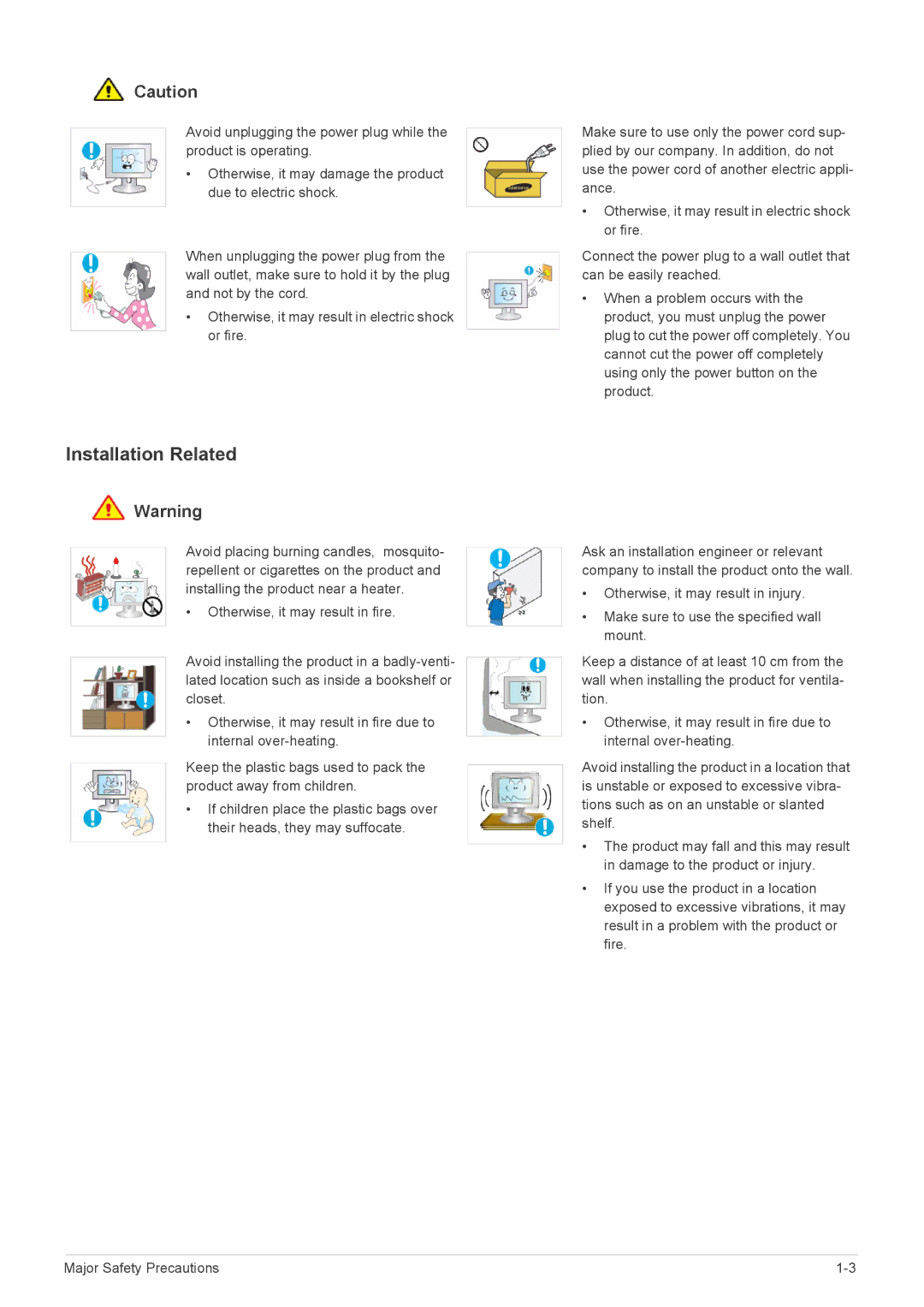 Samsung B2240M, B2240WX user manual Installation Related 