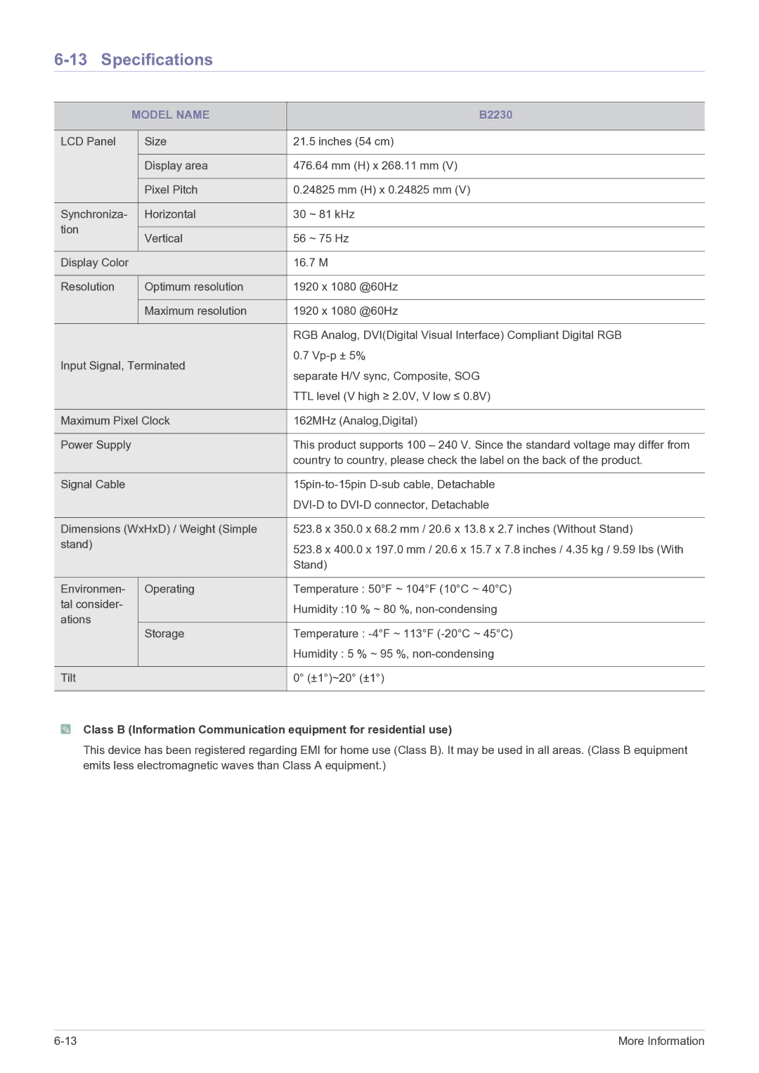 Samsung B1930NW, B2330, B2430L, B1730NW, B1630N, B2230W, B2230N, B2030N user manual 