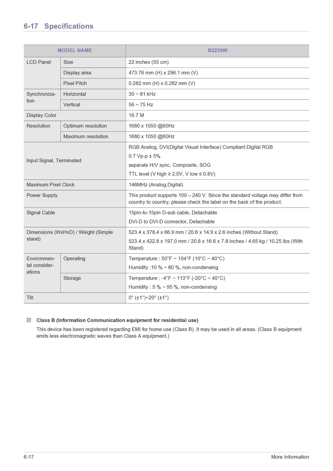 Samsung B2230W, B2330, B2430L, B1930NW, B1730NW, B1630N, B2230N, B2030N user manual 