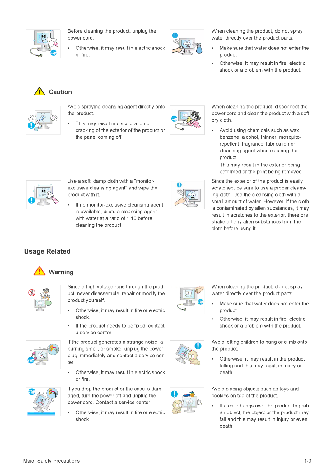 Samsung B2330, B2430L, B1930NW, B1730NW, B1630N, B2230W, B2230N, B2030N user manual Usage Related 