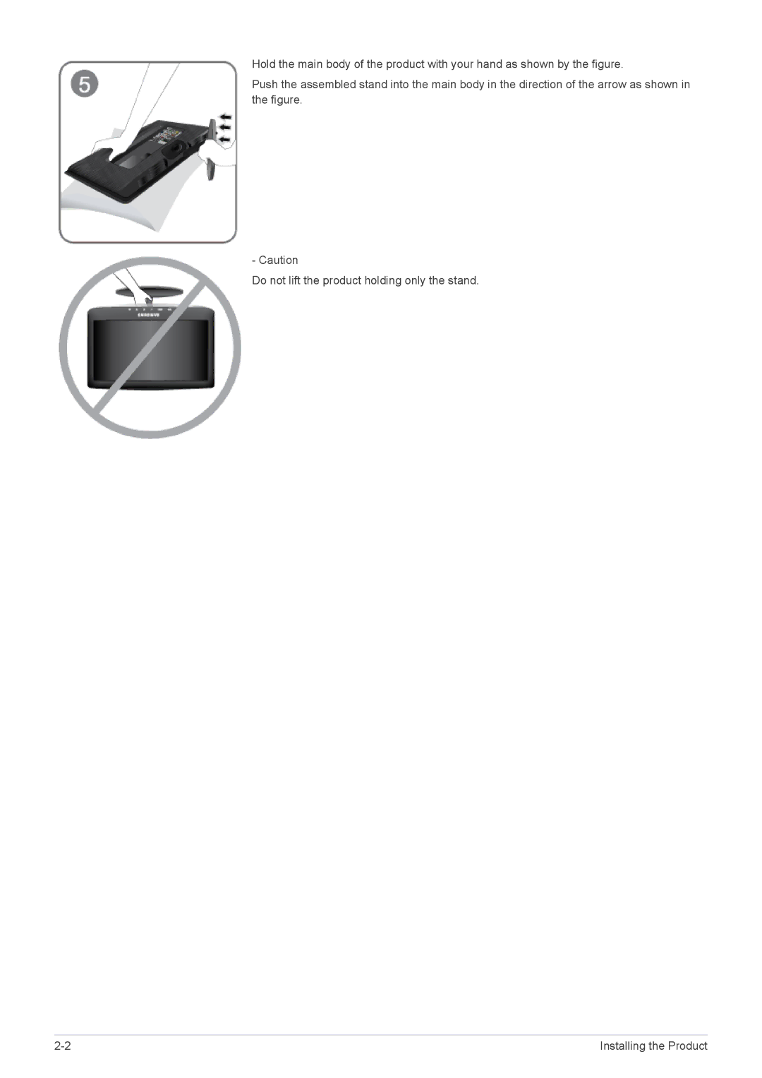 Samsung B2230HD, B2330HD, B2430HD user manual Installing the Product 