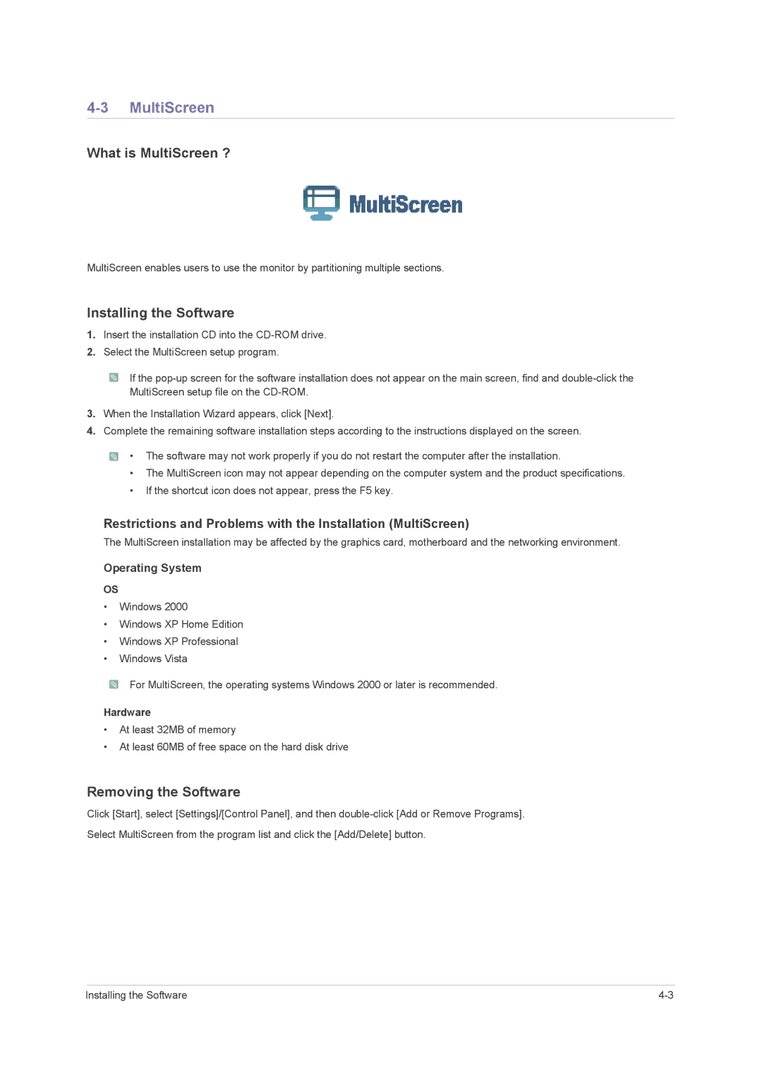 Samsung B2330H, B2430H, B2230H user manual What is MultiScreen ? 