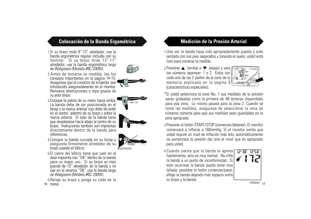 Samsung BA-716W owner manual De Walgreens Modelo #BC-200W, Su ante brazo, Mesa 