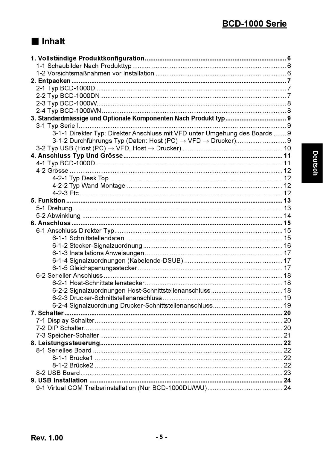 Samsung user manual BCD-1000 Serie Inhalt 