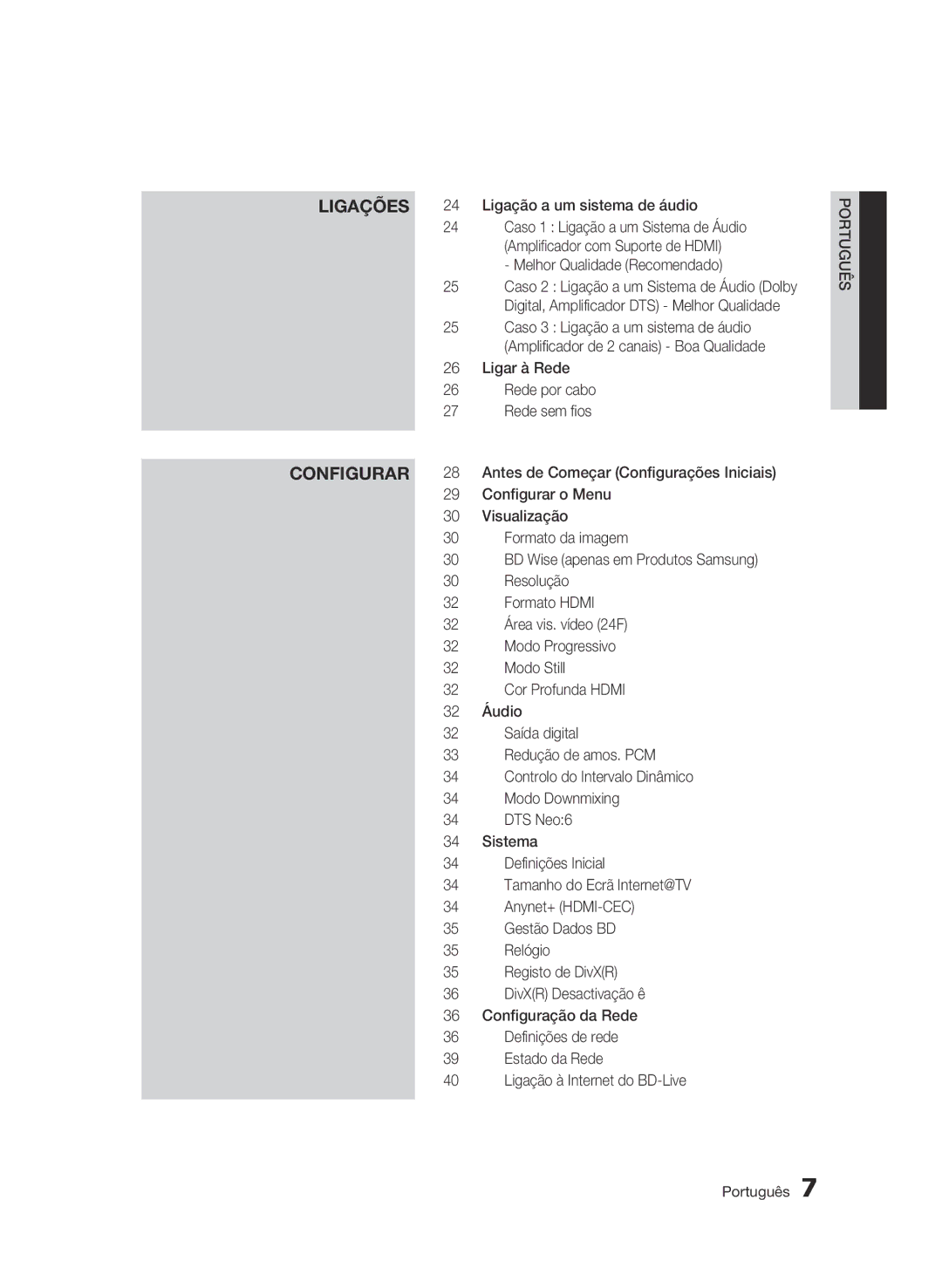 Samsung BD-C5300/XEF manual Configurar 