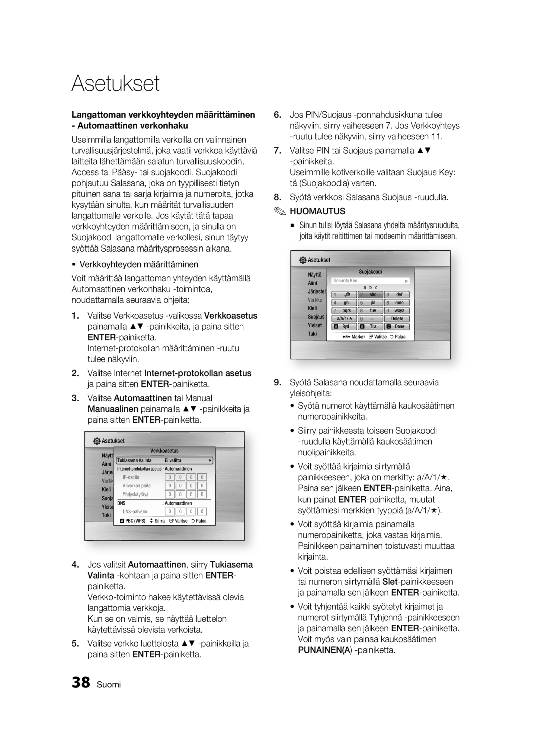 Samsung BD-C5500/XEE manual Verkko 