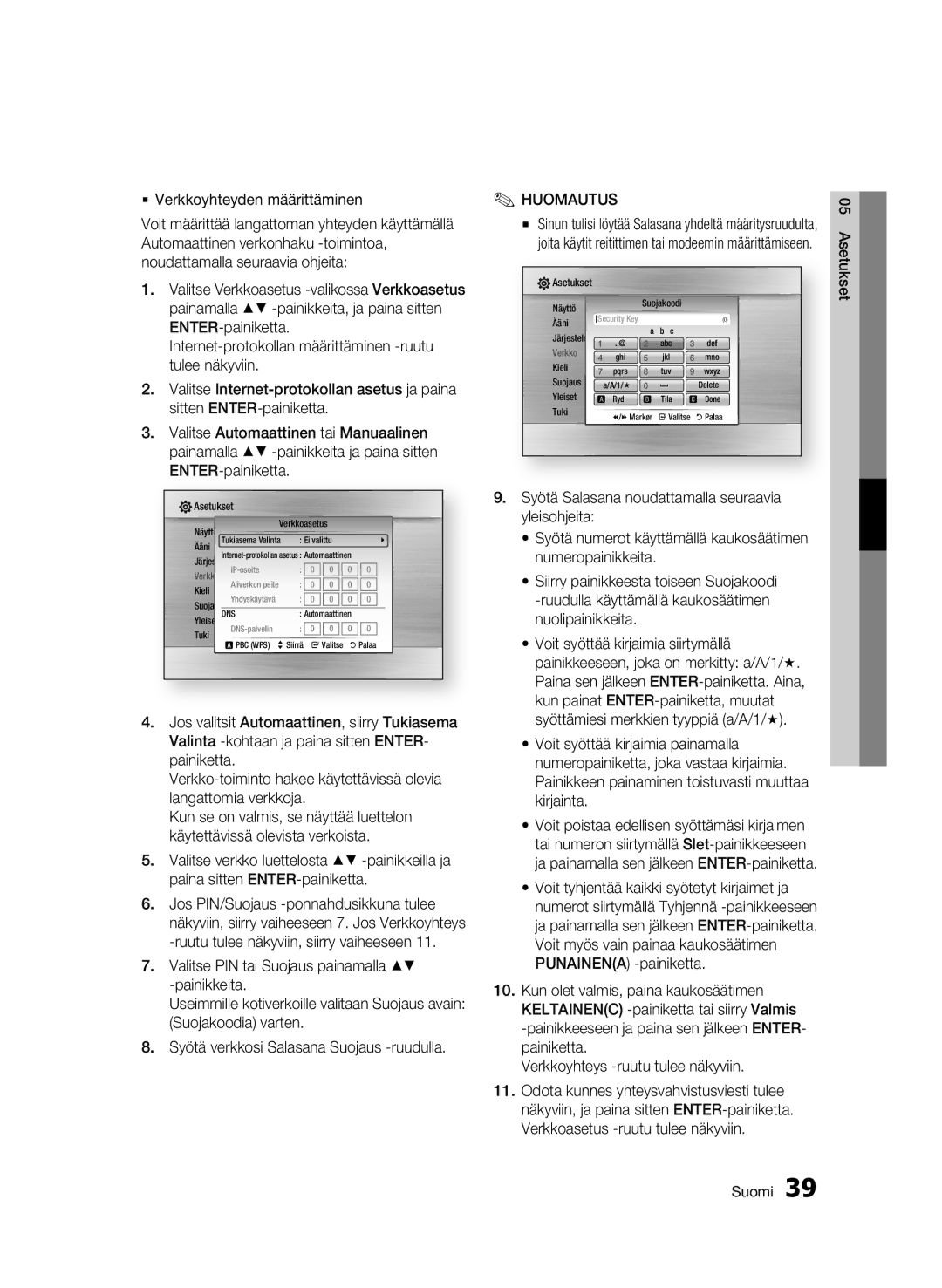 Samsung BD-C5900/XEE manual Verkko 