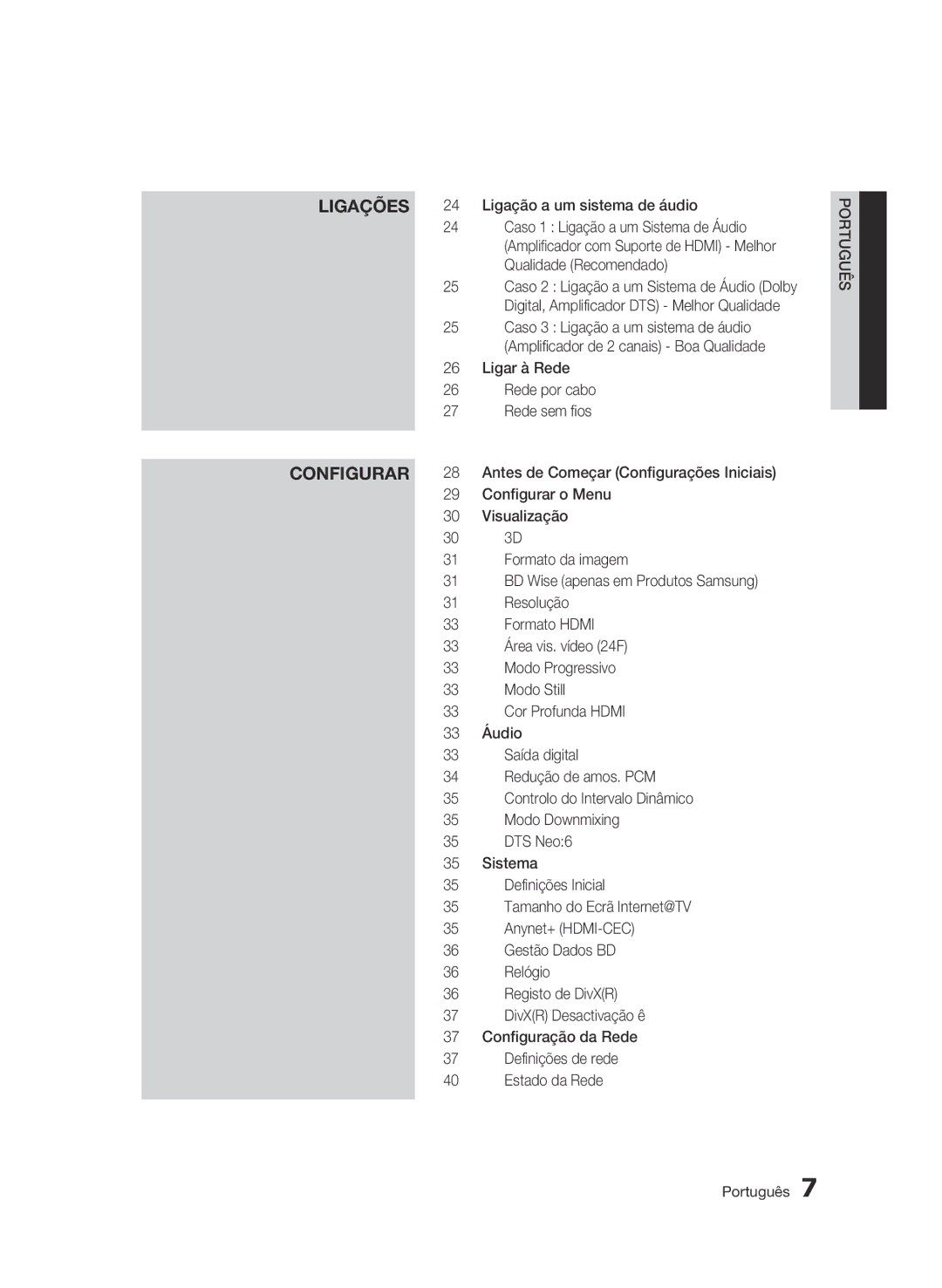 Samsung BD-C5900/XEF manual Configurar 