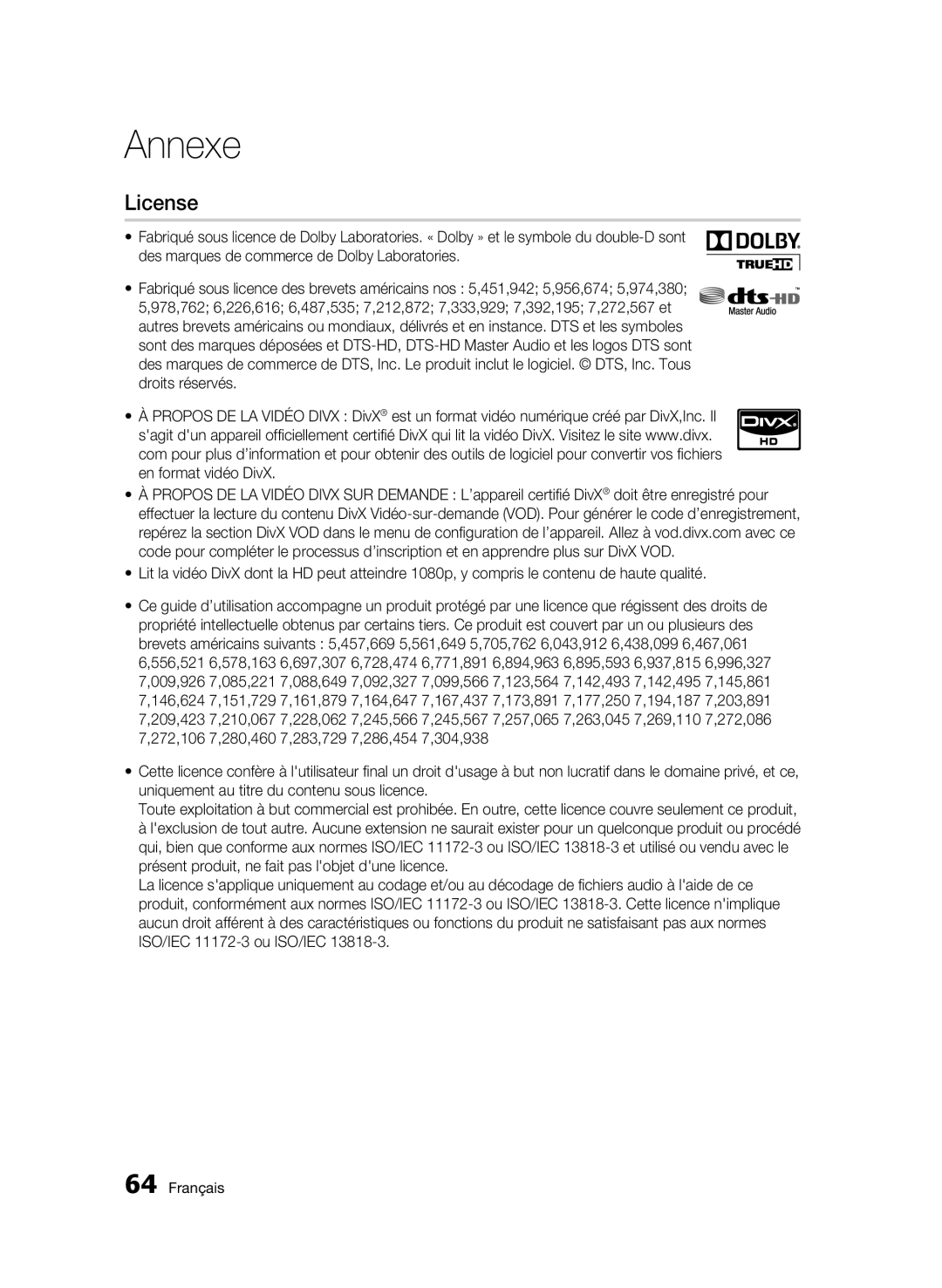 Samsung 01942G-BD-C6300-XAC-0823 user manual License 