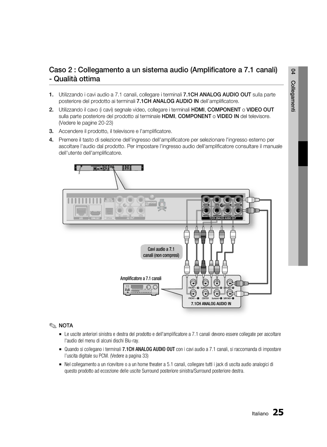 Samsung BD-C6500/XEF manual Nota 