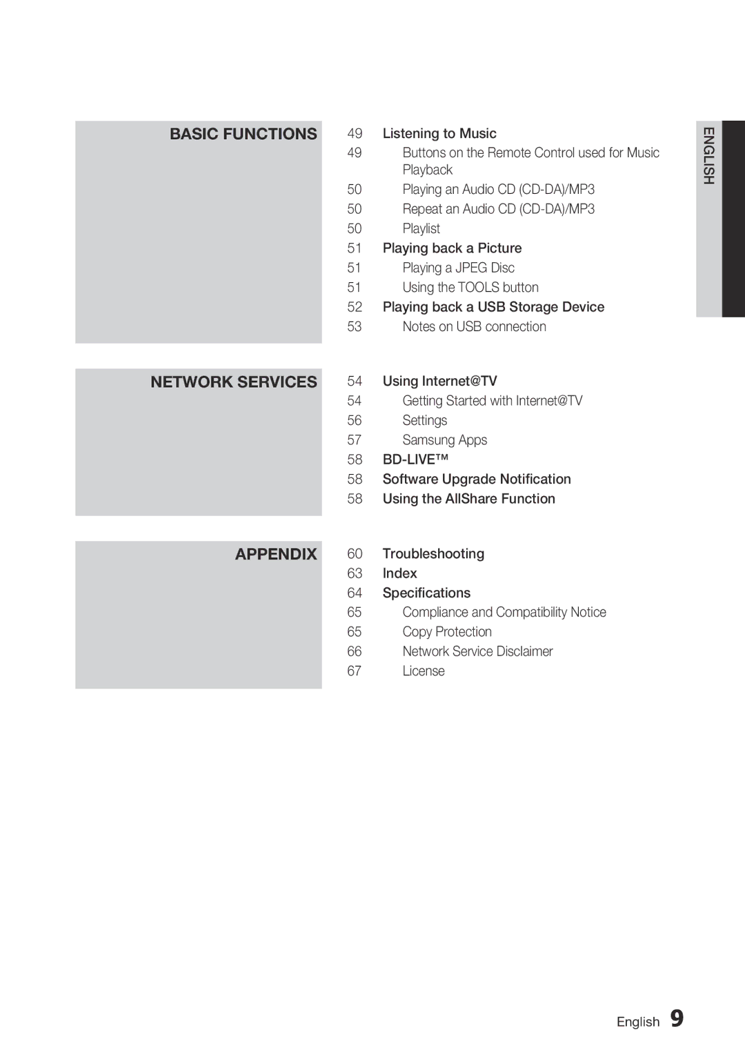 Samsung BD-C6800/EDC manual Bd-Live 