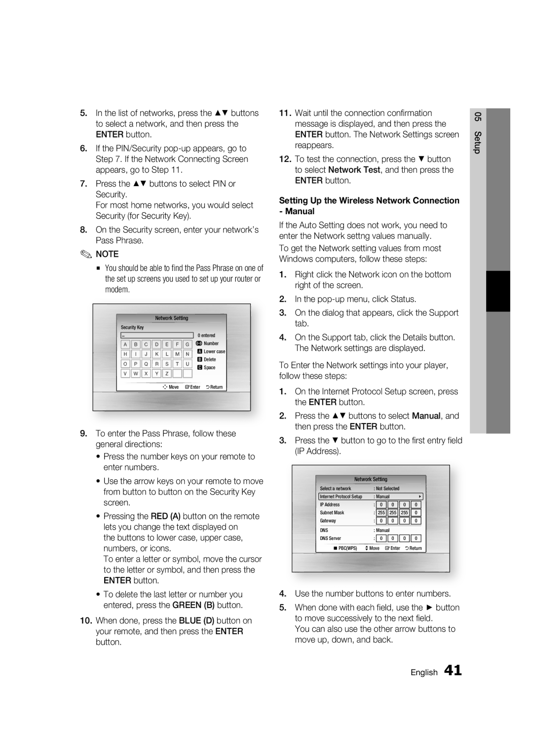 Samsung BD-C6900 user manual Reappears, Use the number buttons to enter numbers, Setup 