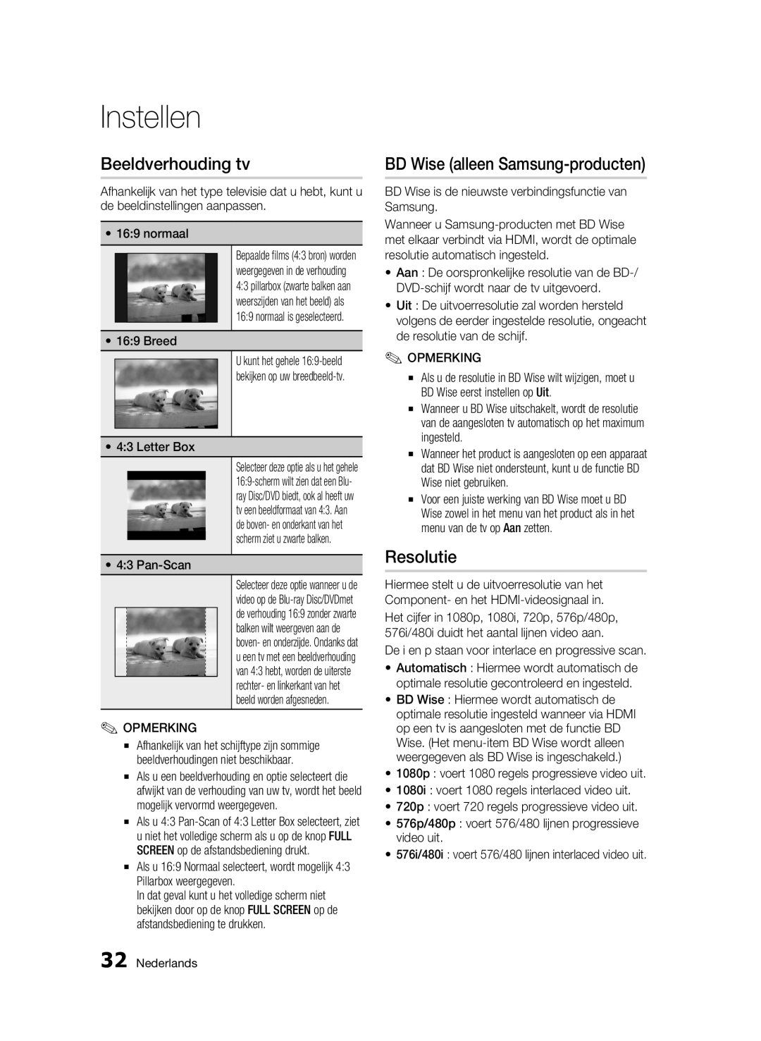 Samsung BD-C6900/XEN, BD-C6900/EDC, BD-C6900/XAA Beeldverhouding tv, BD Wise alleen Samsung-producten, Resolutie, Breed 