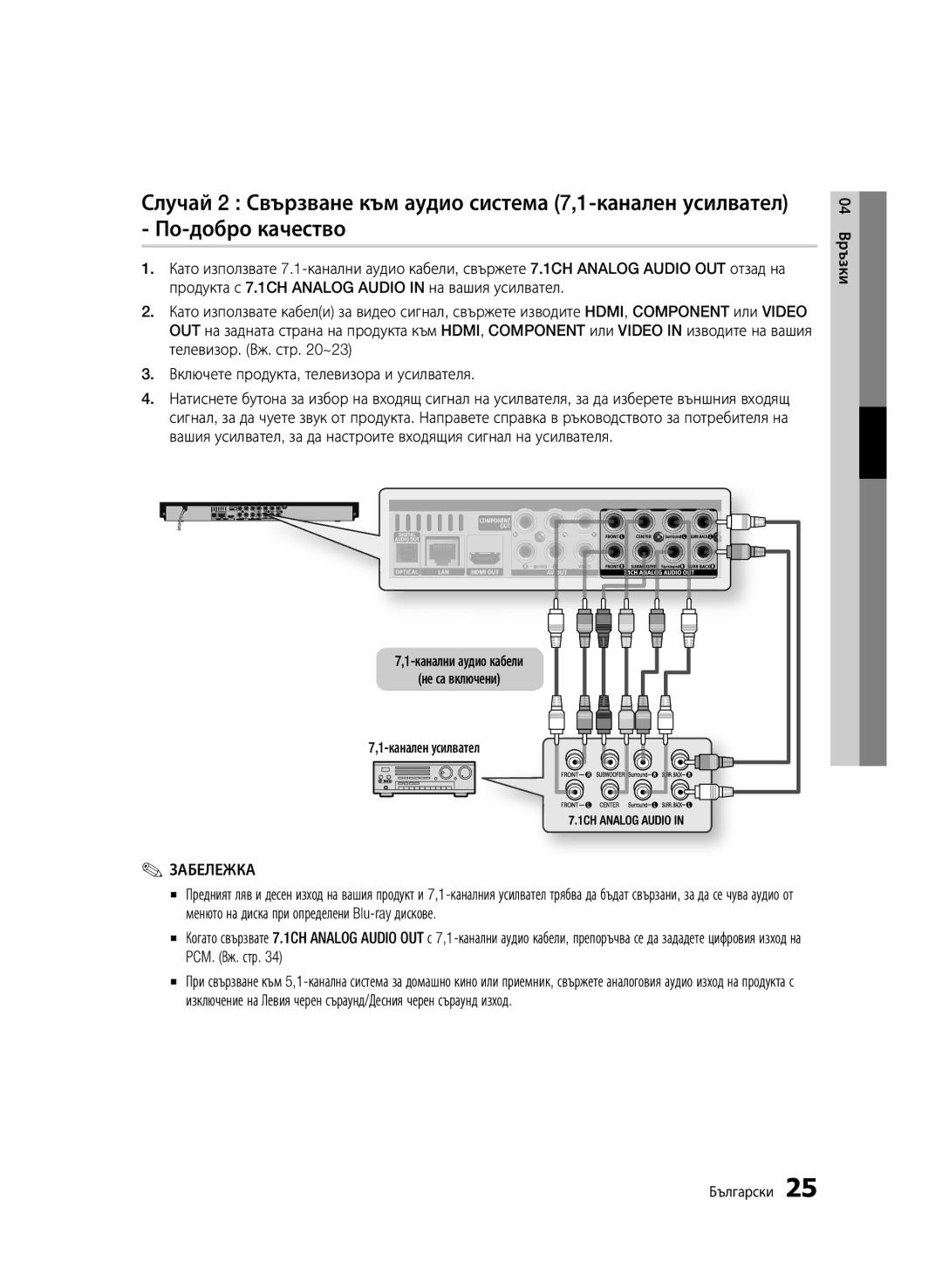 Samsung BD-C6900/EDC manual 04 Връзки Български 