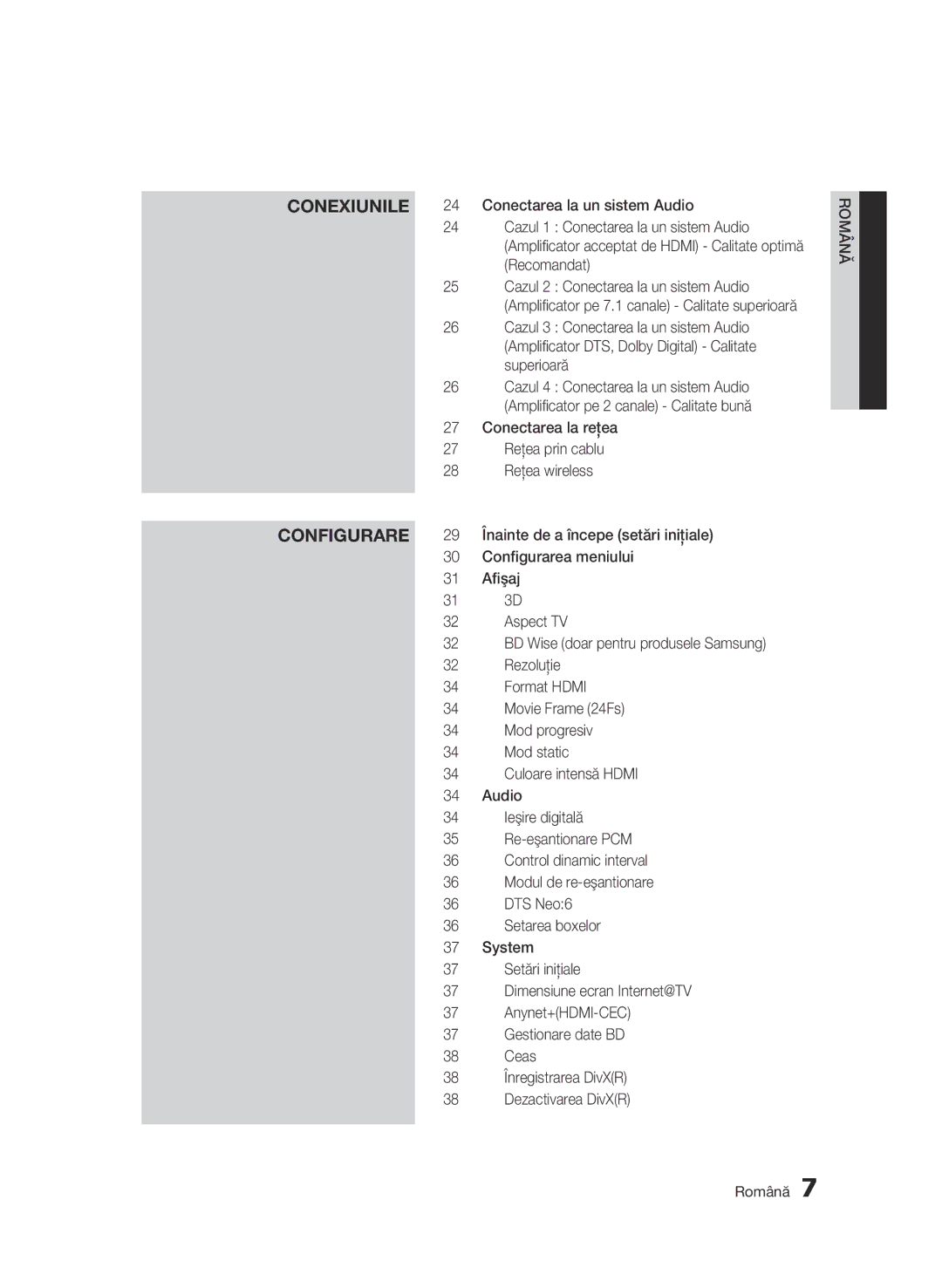 Samsung BD-C6900/EDC manual Cazul 1 Conectarea la un sistem Audio, Recomandat, Cazul 2 Conectarea la un sistem Audio 