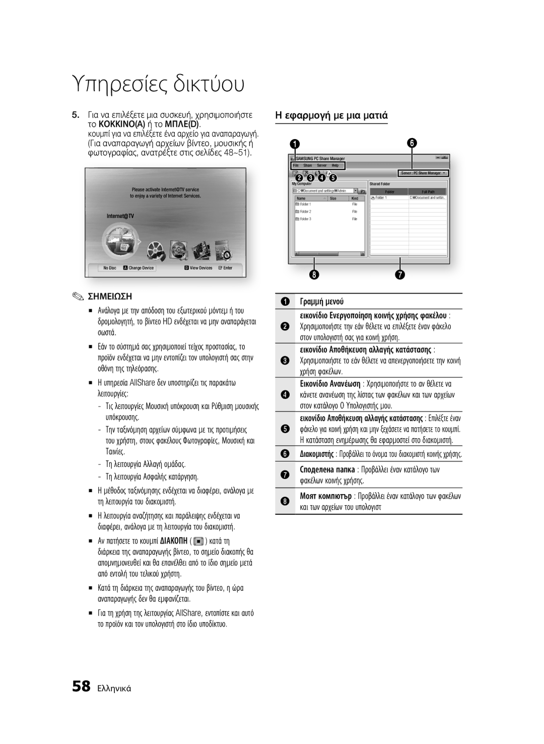 Samsung BD-C7500W/XEE, BD-C7500W/EDC Εφαρμογή με μια ματιά, Τη λειτουργία Αλλαγή ομάδας Τη λειτουργία Ασφαλής κατάργηση 