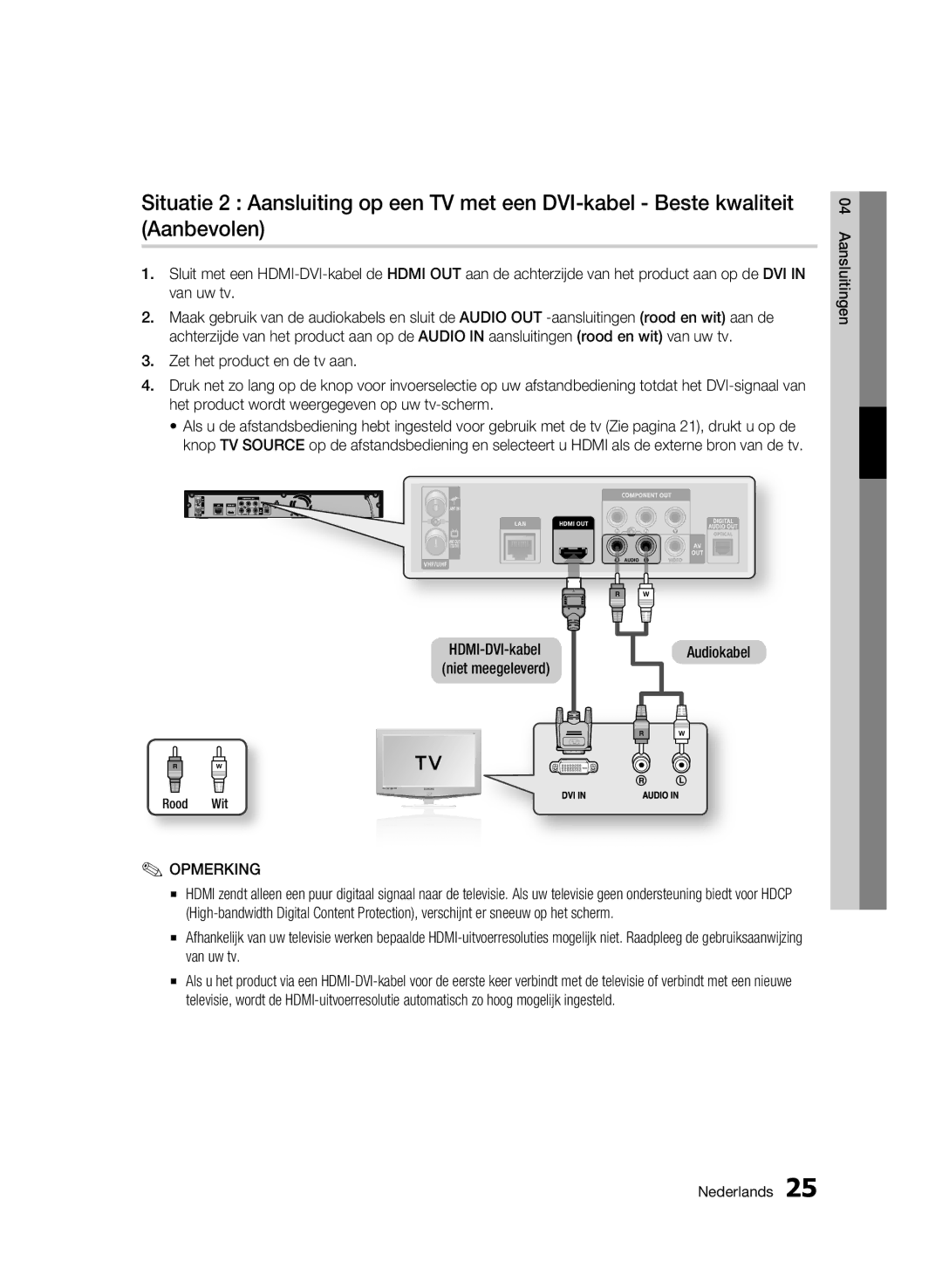 Samsung BD-C8500/EDC, BD-C8200/EDC, BD-C8200/XEN, BD-C8500/XEN, BD-C8200/XEF, BD-C8500/XEF manual Audiokabel 