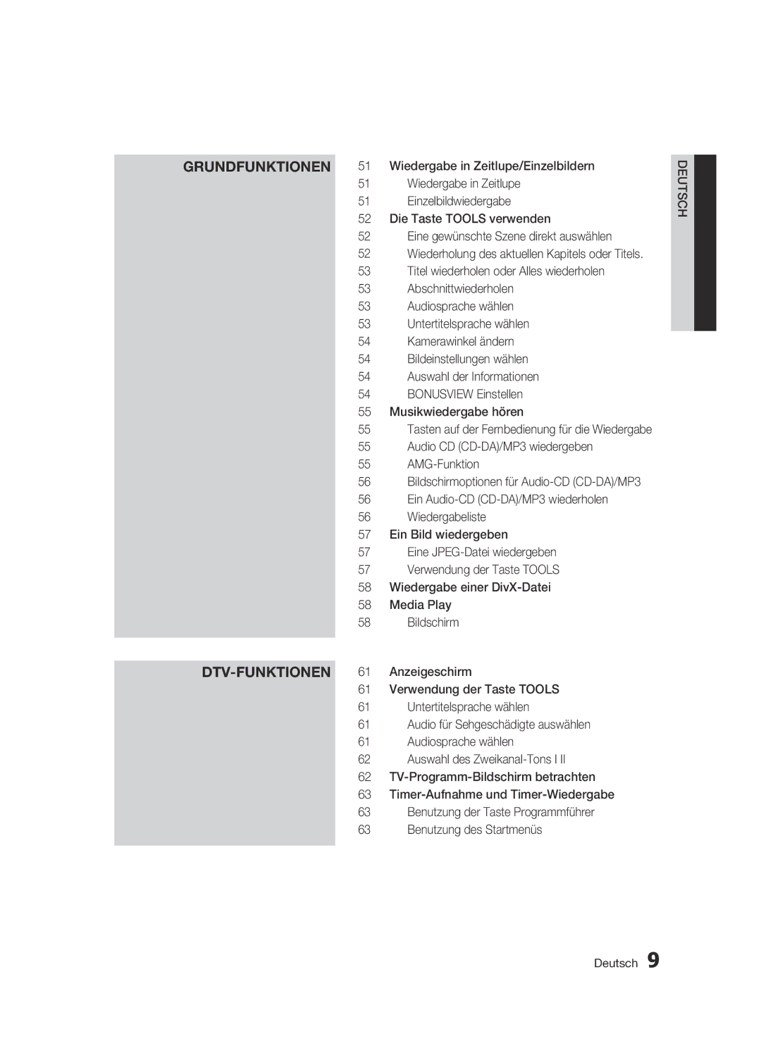 Samsung BD-C8500S/XEG Wiedergabe in Zeitlupe/Einzelbildern, Einzelbildwiedergabe, Die Taste Tools verwenden, AMG-Funktion 