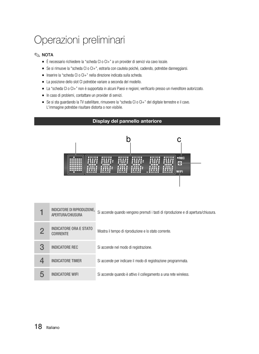 Samsung BD-C8500/EDC, BD-C8200/XEF Display del pannello anteriore, Caso di problemi, contattare un provider di servizi 