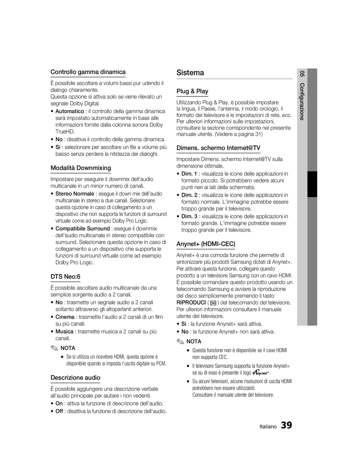 Samsung BD-C8500/EDC, BD-C8200/XEF, BD-C8500/XEF manual Sistema 