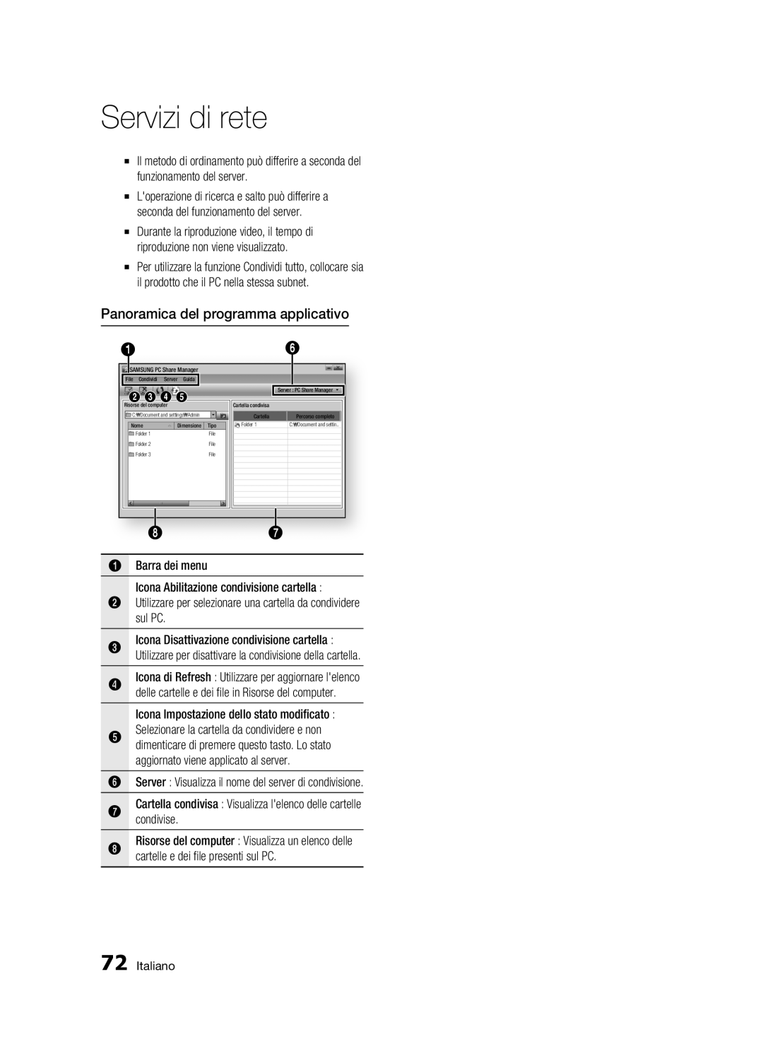 Samsung BD-C8500/EDC, BD-C8200/XEF, BD-C8500/XEF manual Panoramica del programma applicativo 