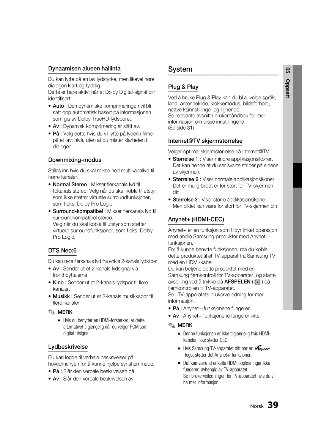 Samsung BD-C8200/XEE, BD-C8500/XEE manual System 