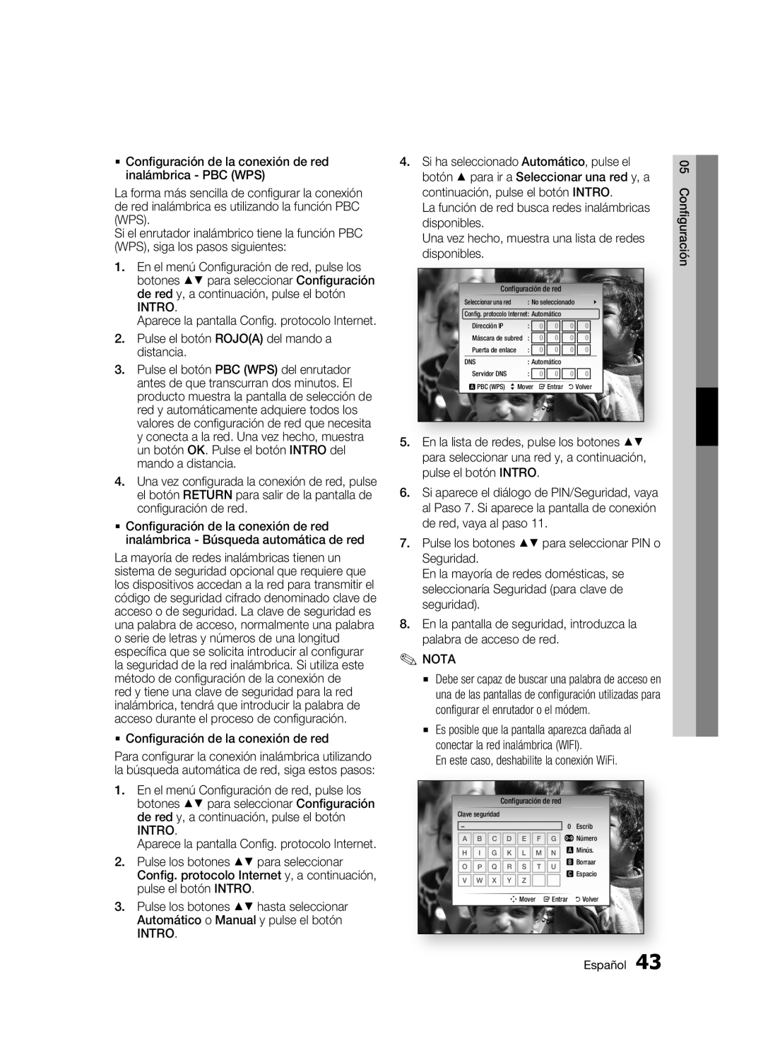 Samsung BD-C8500/XEE, BD-C8500/XEN manual Pulse el botón Rojoa del mando a distancia,  Configuración de la conexión de red 