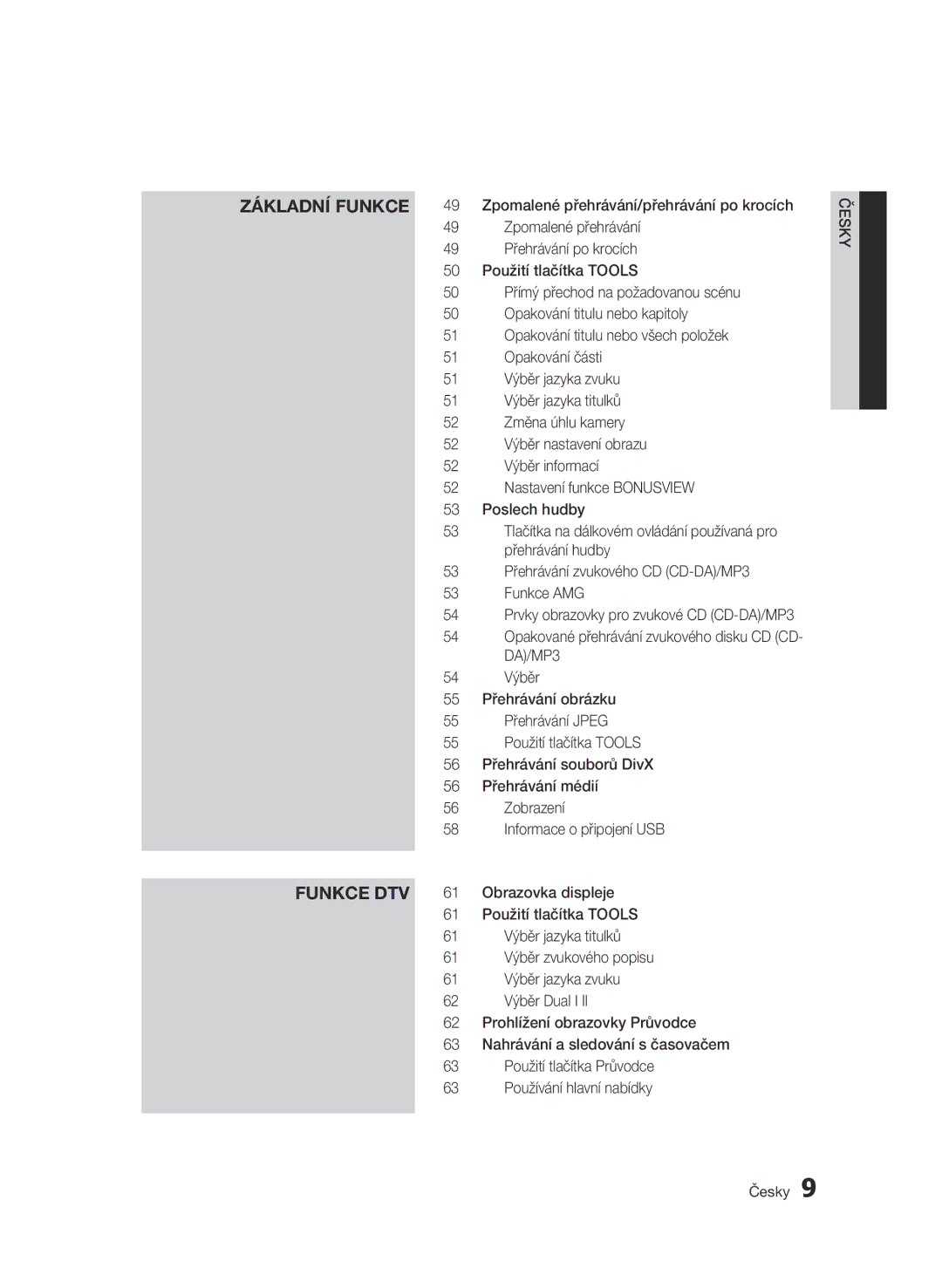 Samsung BD-C8900/EDC manual DA/MP3 