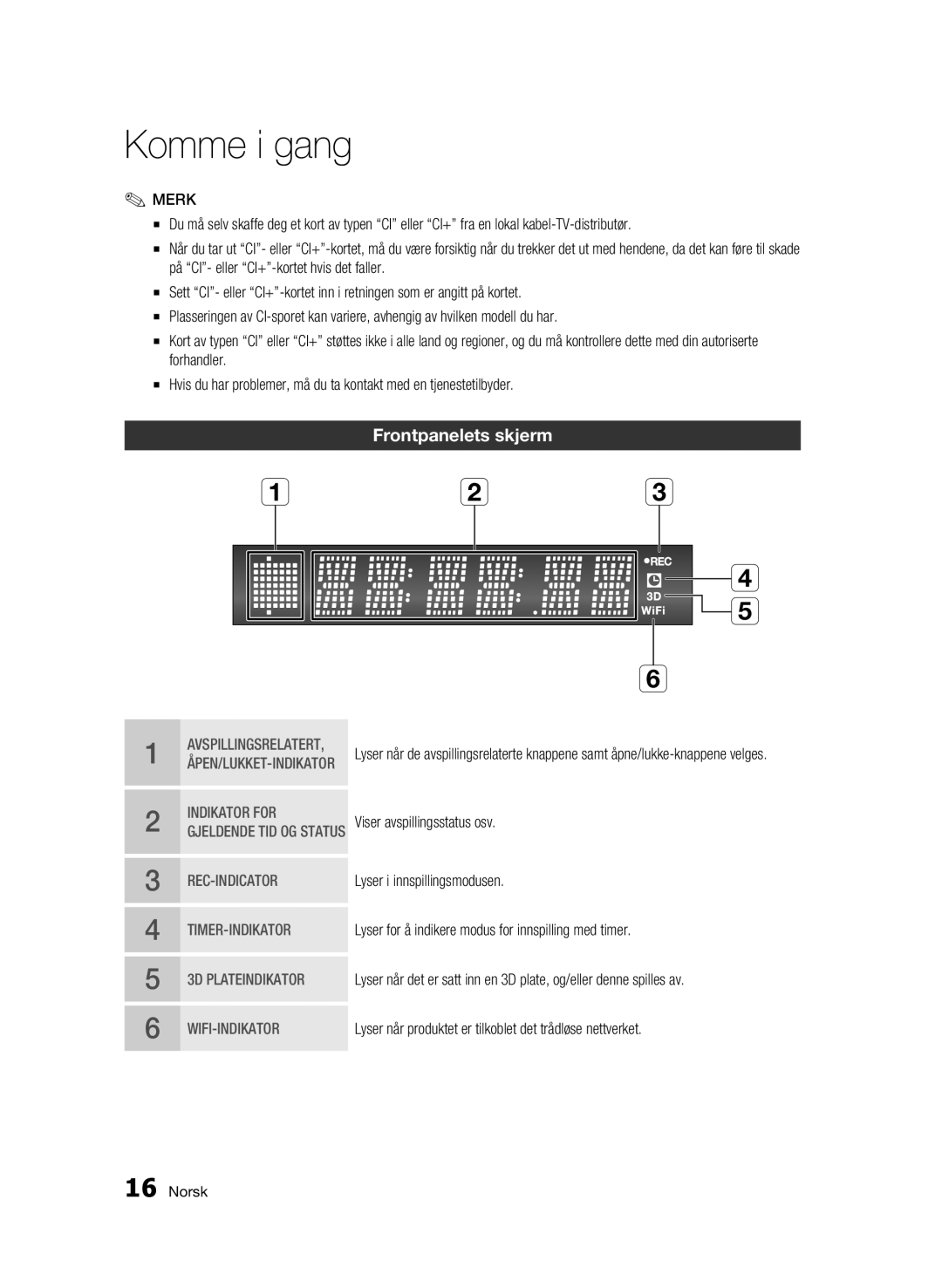 Samsung BD-C8900/XEE manual Frontpanelets skjerm, Avspillingsrelatert 