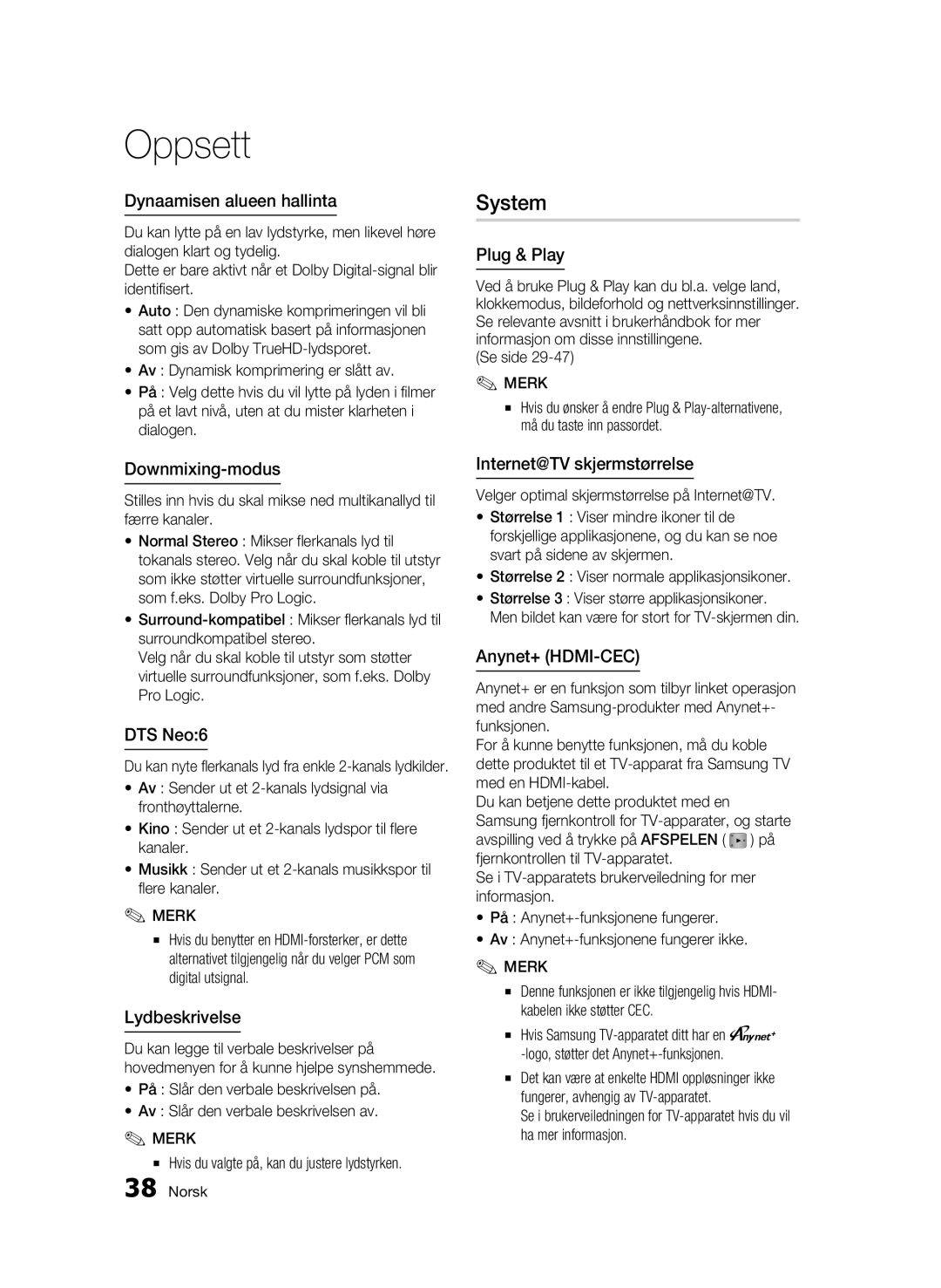 Samsung BD-C8900/XEE manual System 