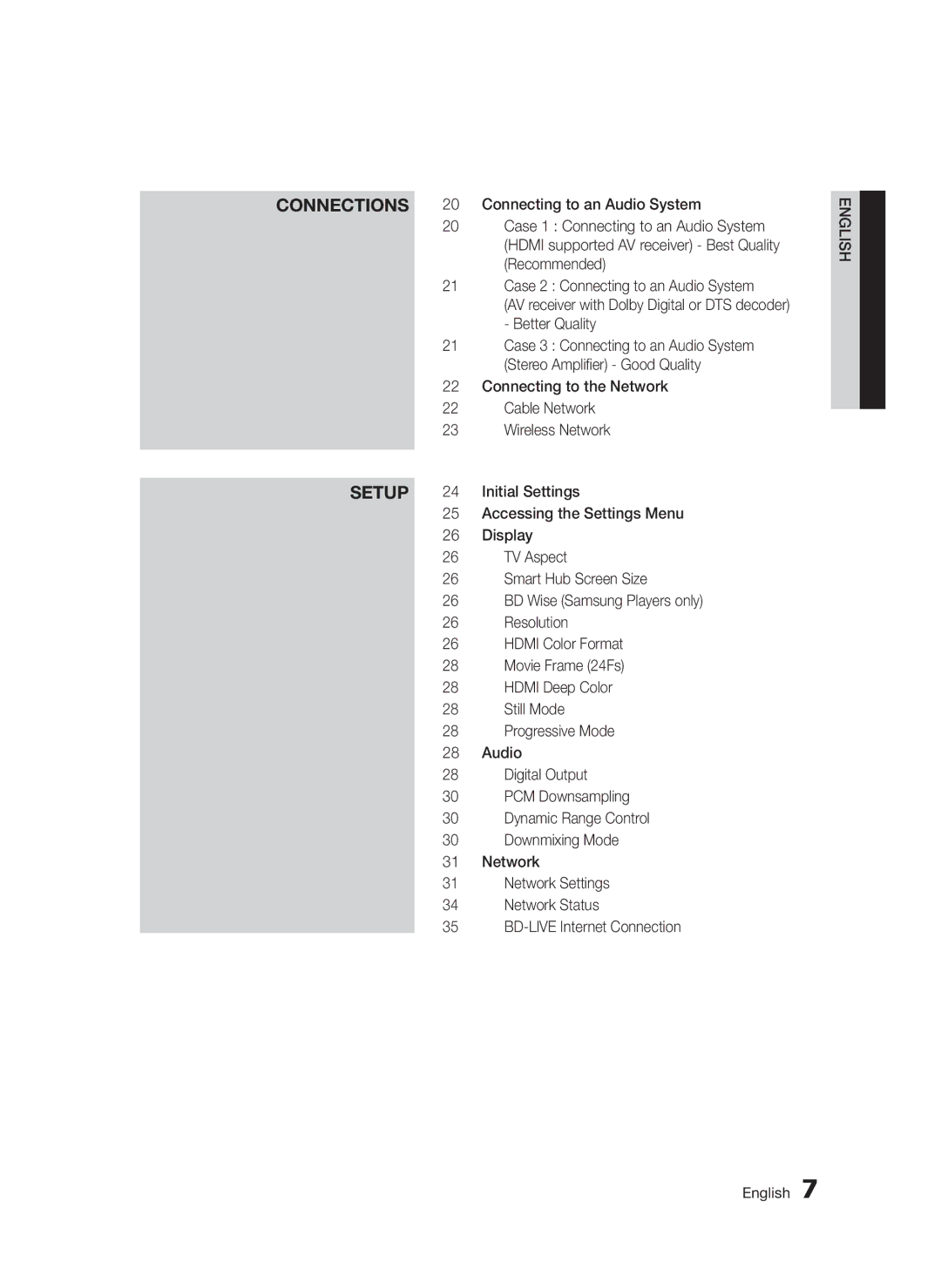 Samsung BD-D5300/XE, BD-D5300/EN, BD-D5300/XN, BD-D5300/ZF manual Setup 