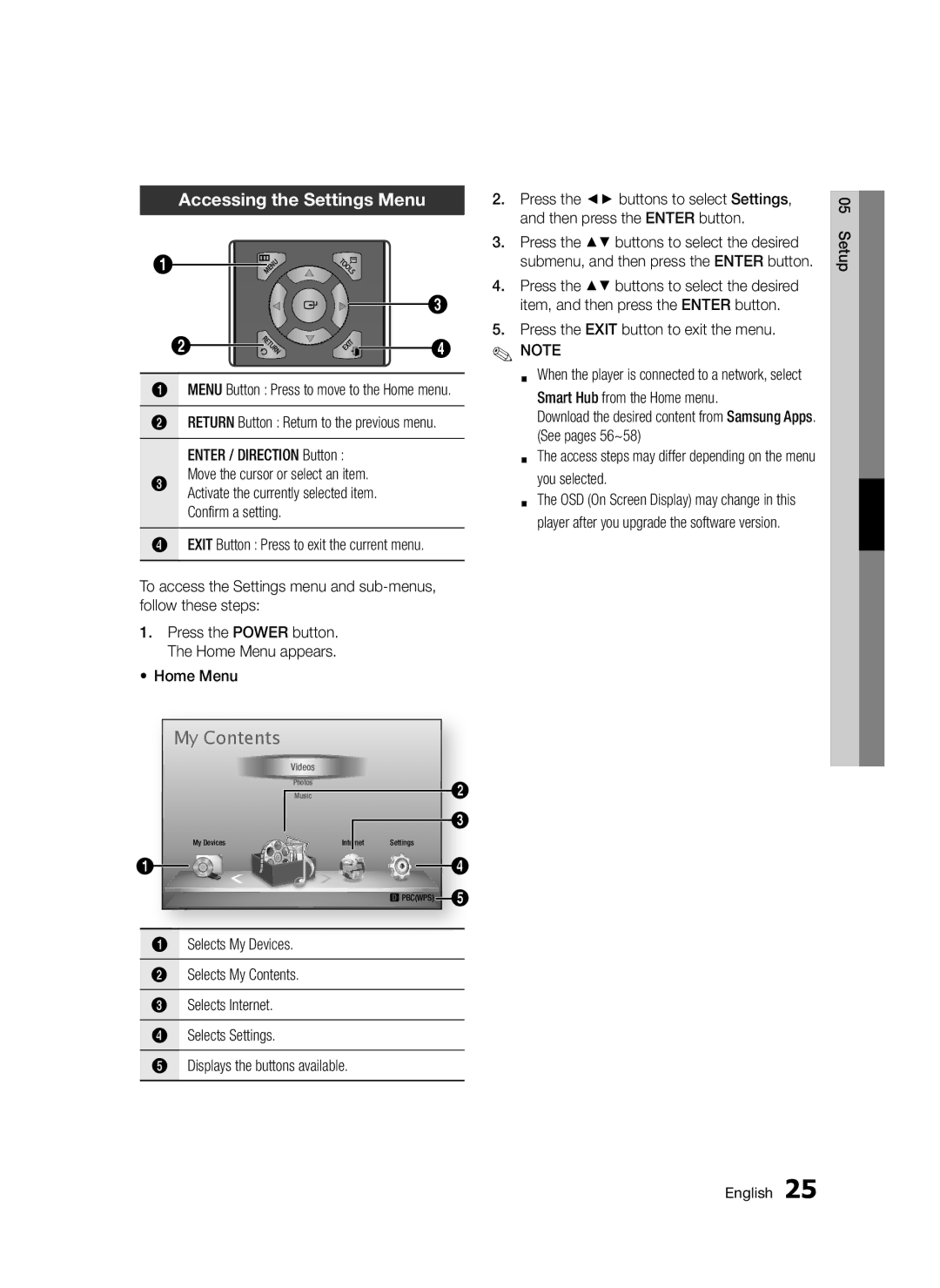 Samsung BD-D5300/XN, BD-D5300/EN, BD-D5300/ZF, BD-D5300/XE manual My Contents 