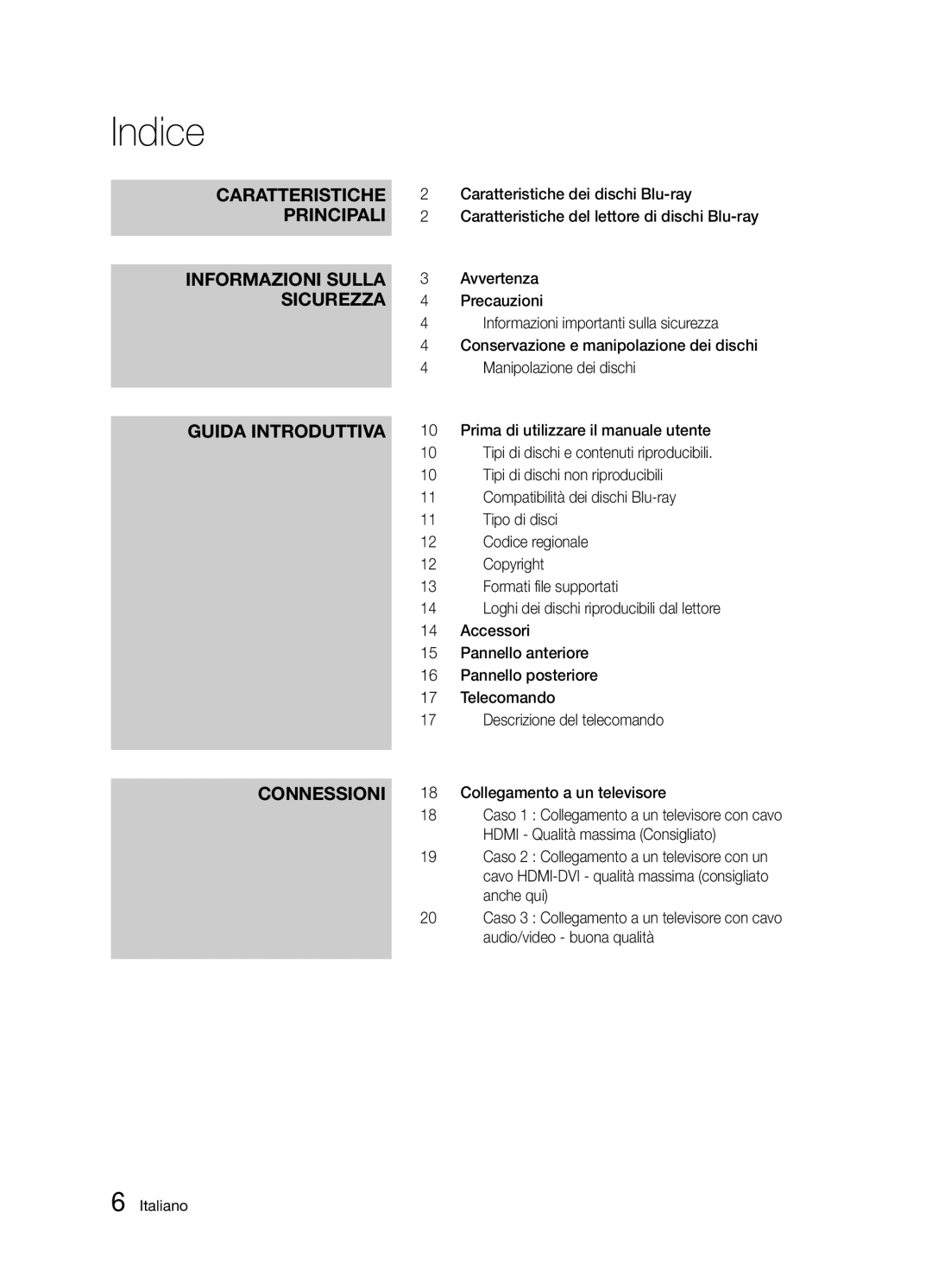 Samsung BD-D5300/ZF manual Indice 