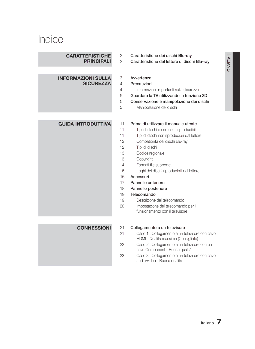 Samsung BD-D5500/ZN, BD-D5500/EN, BD-D5500/ZF manual Indice 