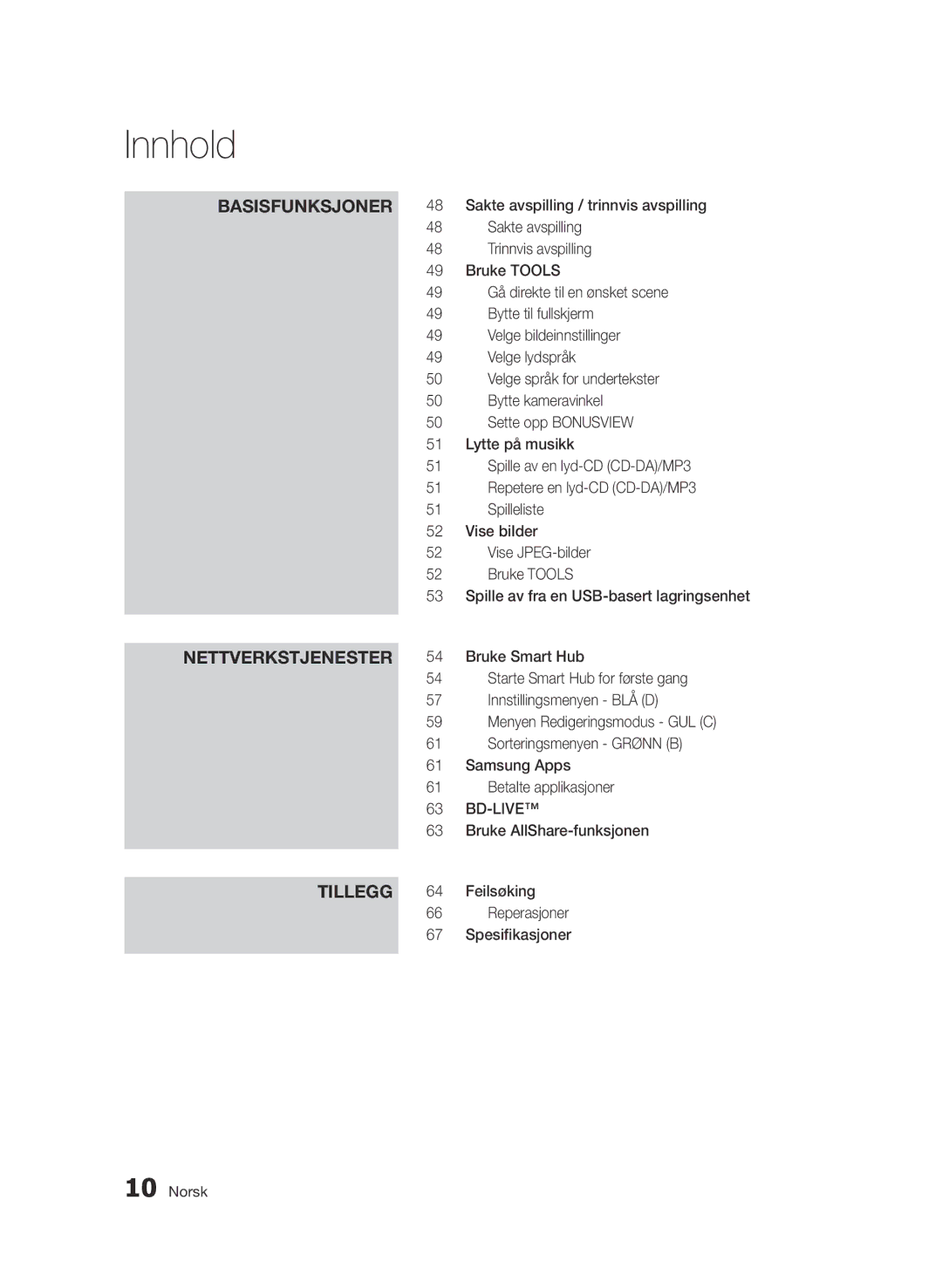 Samsung BD-D5500/XE manual Sakte avspilling / trinnvis avspilling, Trinnvis avspilling, Bruke Tools, Bytte til fullskjerm 