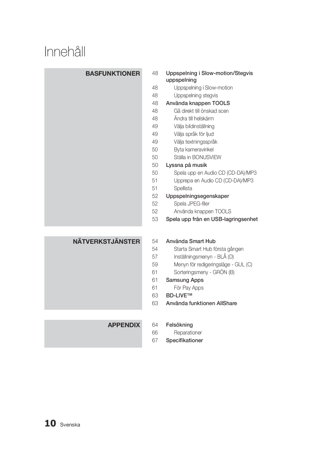 Samsung BD-D7000/XE manual Bd-Live 