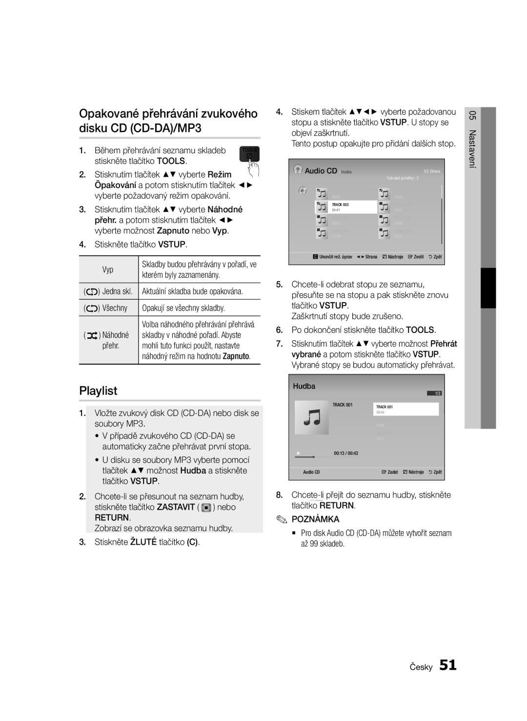 Samsung BD-D7000/XN, BD-D7000/EN, BD-D7000/ZF, BD-D7000/XE manual Playlist 