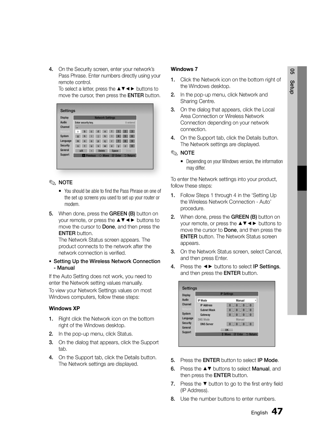 Samsung BD-D8500/ZF ƒƒ Setting Up the Wireless Network Connection Manual, Wireless Network Connection Auto’, Procedure 