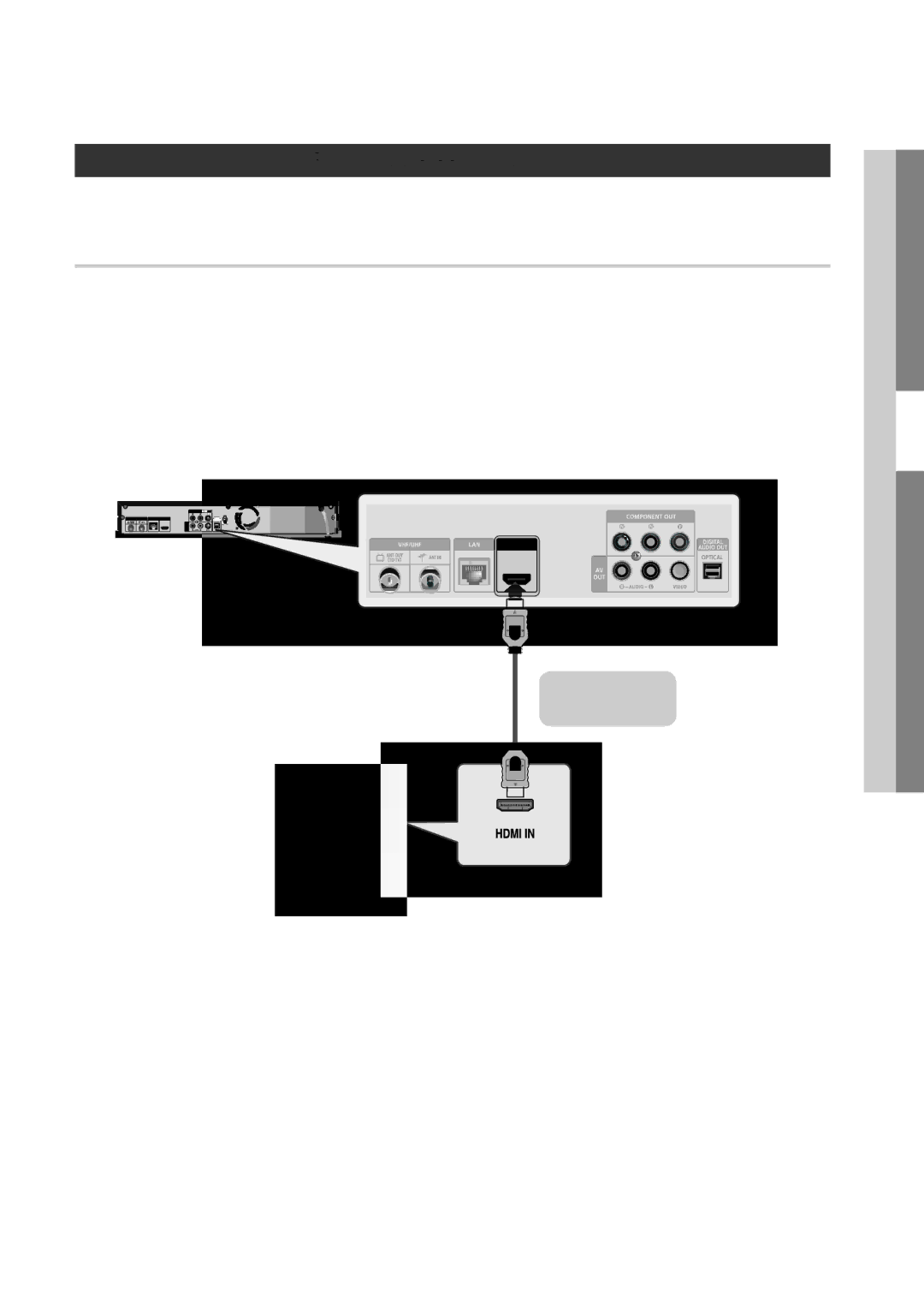 Samsung BD-D8500/EN manual Prijungimas prie televizoriaus, Hdmi kabelis nepridedamas 