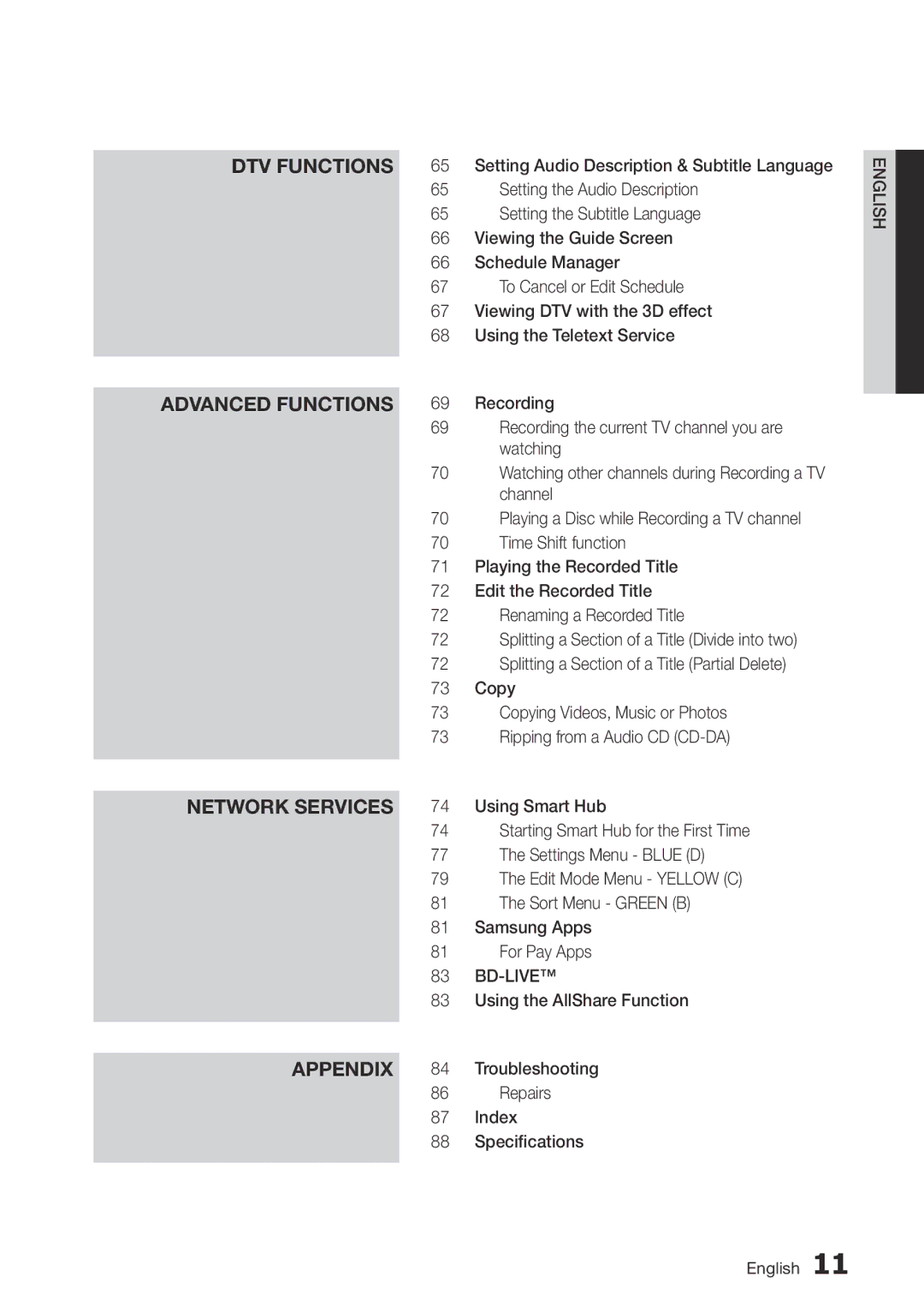 Samsung BD-D8500M/XU manual Bd-Live 