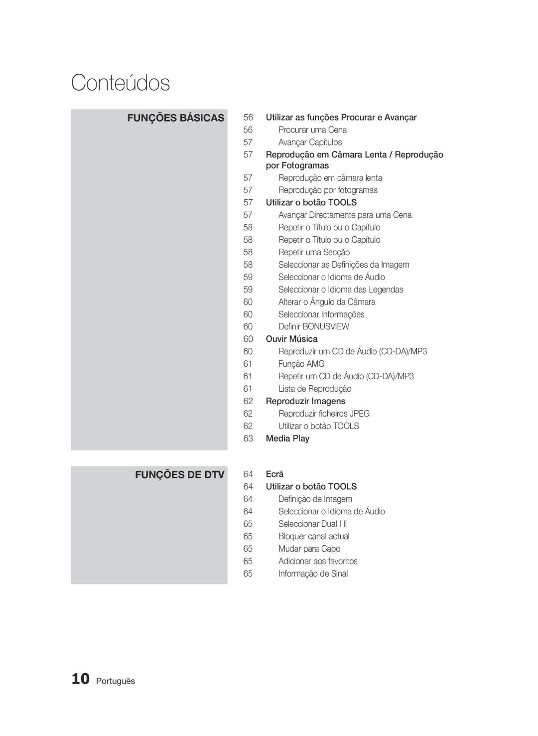 Samsung BD-D8900/ZF Definição de Imagem, Seleccionar Dual I, Bloquer canal actual, Mudar para Cabo, Informação de Sinal 