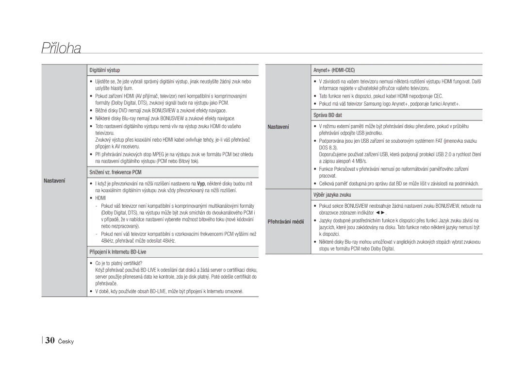 Samsung BD-E5500/EN manual Hdmi 